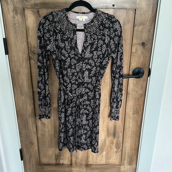 Boden Black and Pink Long Sleeve Dress - Picture 5 of 14